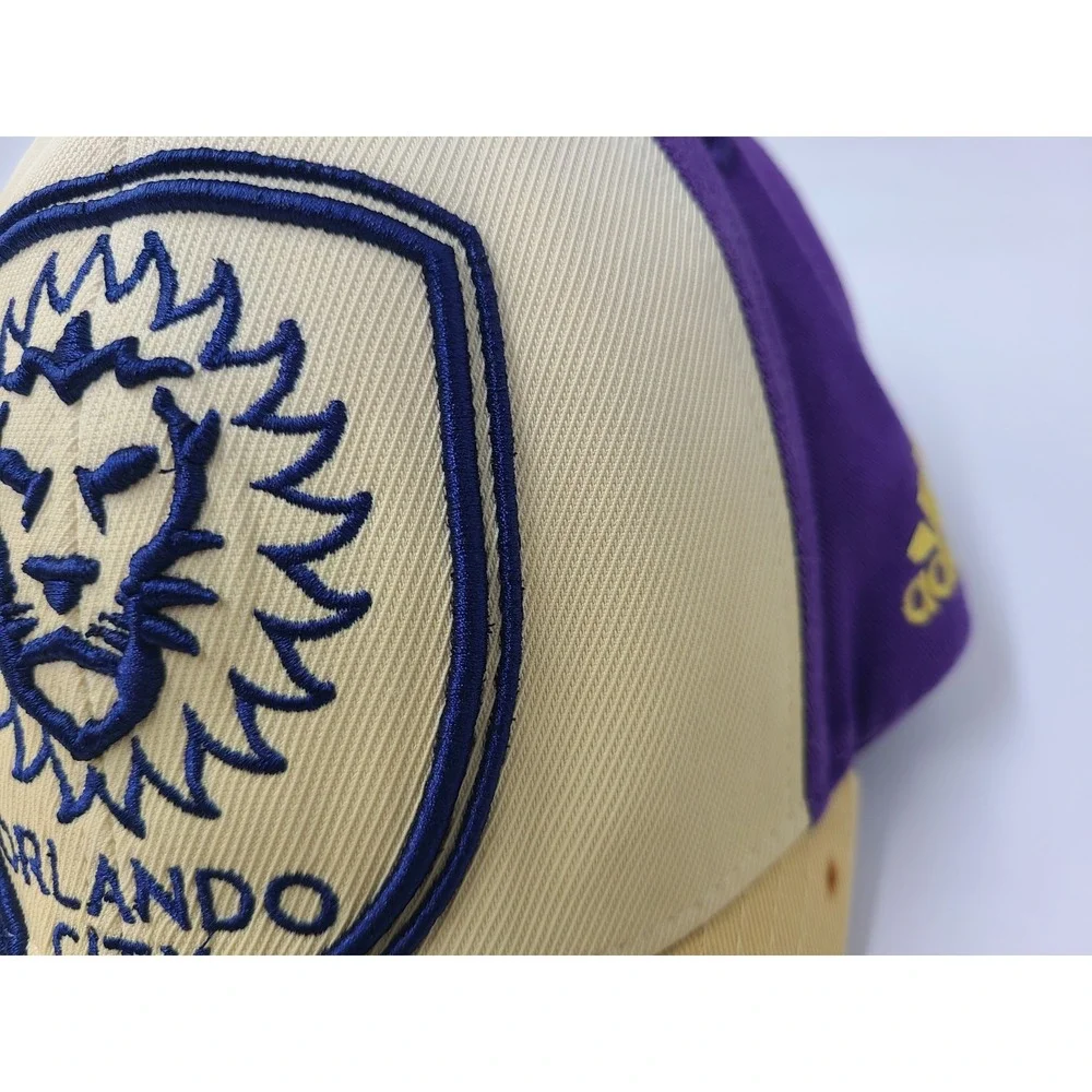 Orlando City SC Adidas Snapback Hat Cap Cotton Men Women MLS‎ Soccer Gold Purple